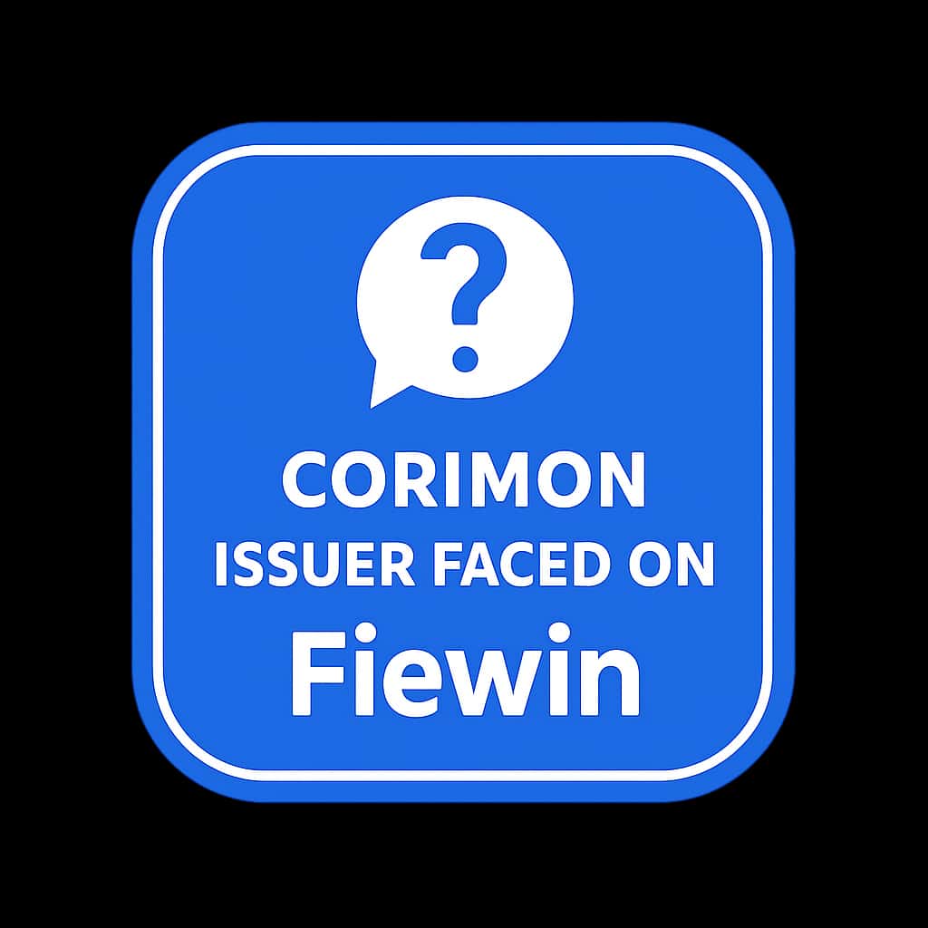 An icon representing common issues on Fiewin, symbolizing support and guidance.