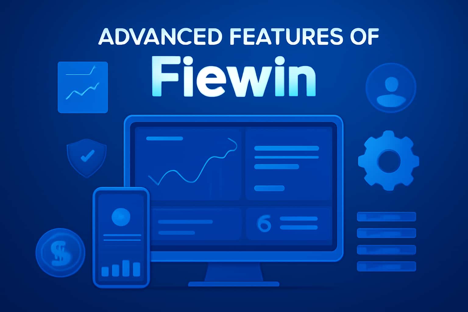 Informational graphic illustrating the advanced features of Fiewin.