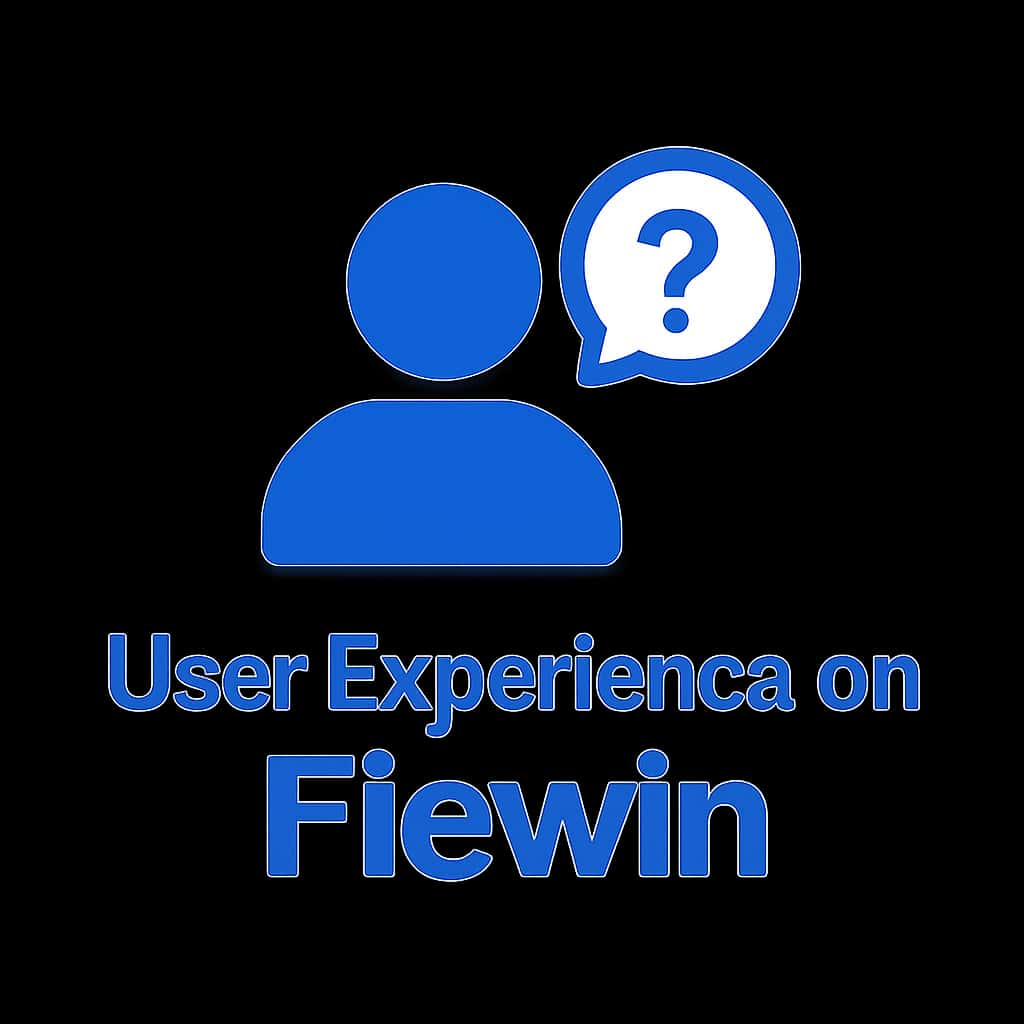 A badge representing the User Experience on Fiewin, highlighting the platform's focus on usability.