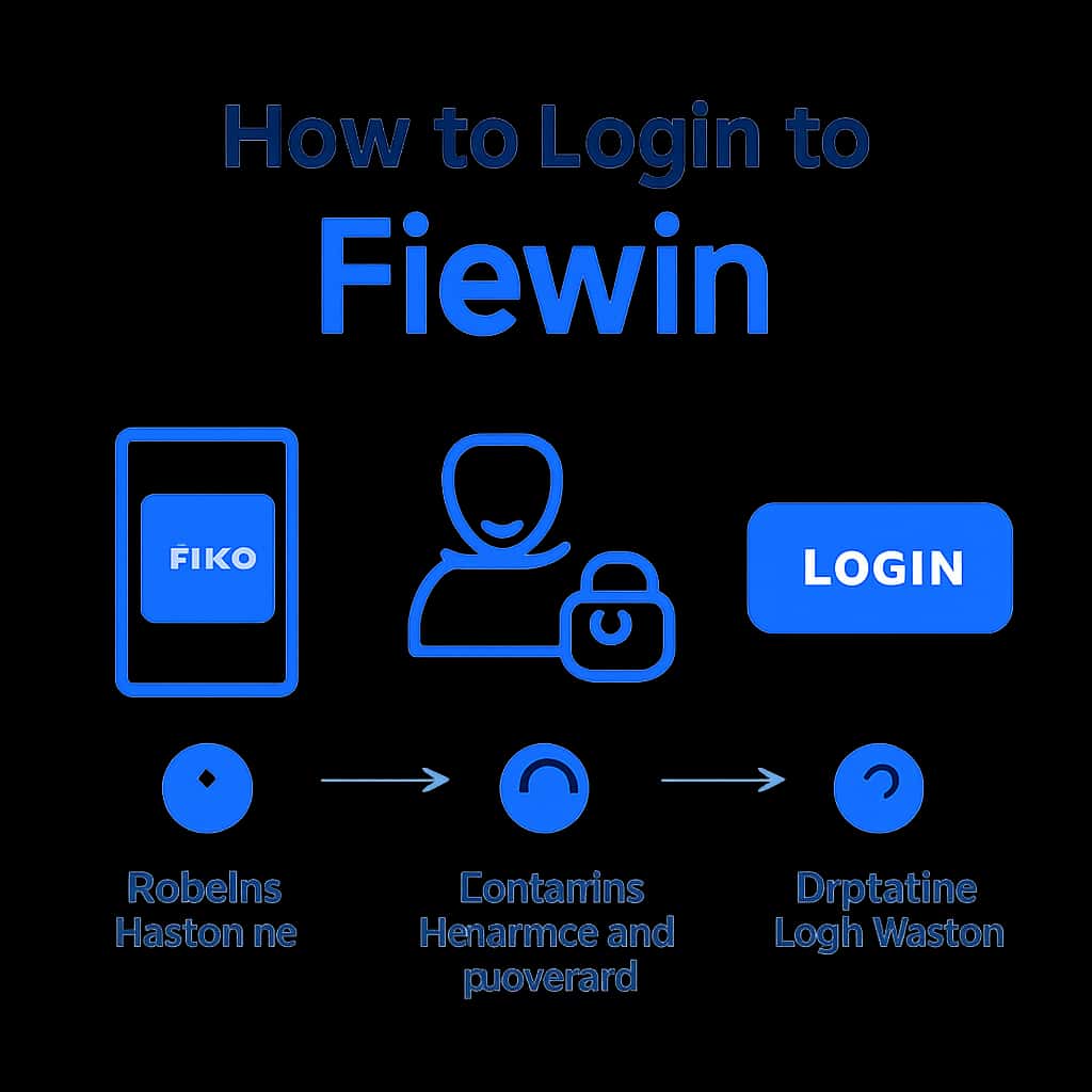 An educational diagram about logging into Fiewin