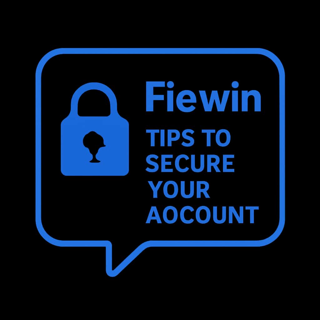 An icon symbolizing security tips for Fiewin accounts.